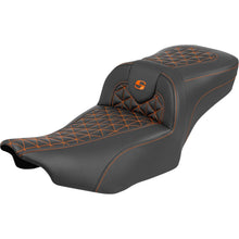 Saddlemen Roadsofa™ Seat - without Backrest Orange Stitch for FLH/FLT '23-'25 [MPN: 823-07-21103]_1945292