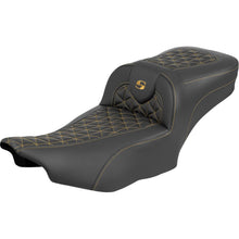 Saddlemen Roadsofa™ Seat - without Backrest - Gold Stitch for FLH/FLT '23-'25 [MPN: 823-07-21107]_1943985
