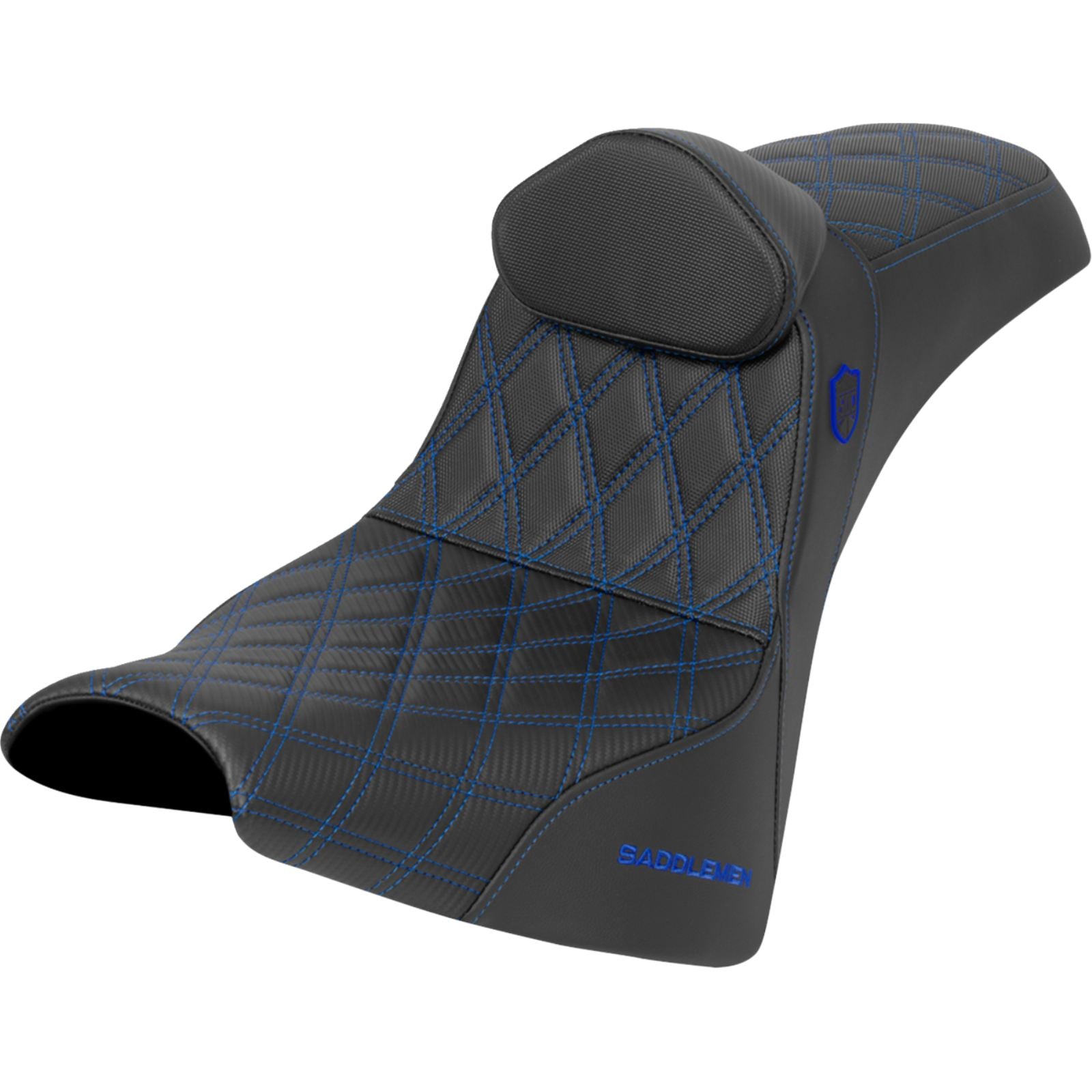 Saddlemen Performance Seat - Blue Stitch - Gripper for FXBB/FXST '18-'25 [MPN: SC81830DB1]_1944446