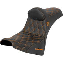 Saddlemen Performance Seat - Orange Stitch - Gripper for FXBB/FXST '18-'25 [MPN: SC81830DB3]_1943475