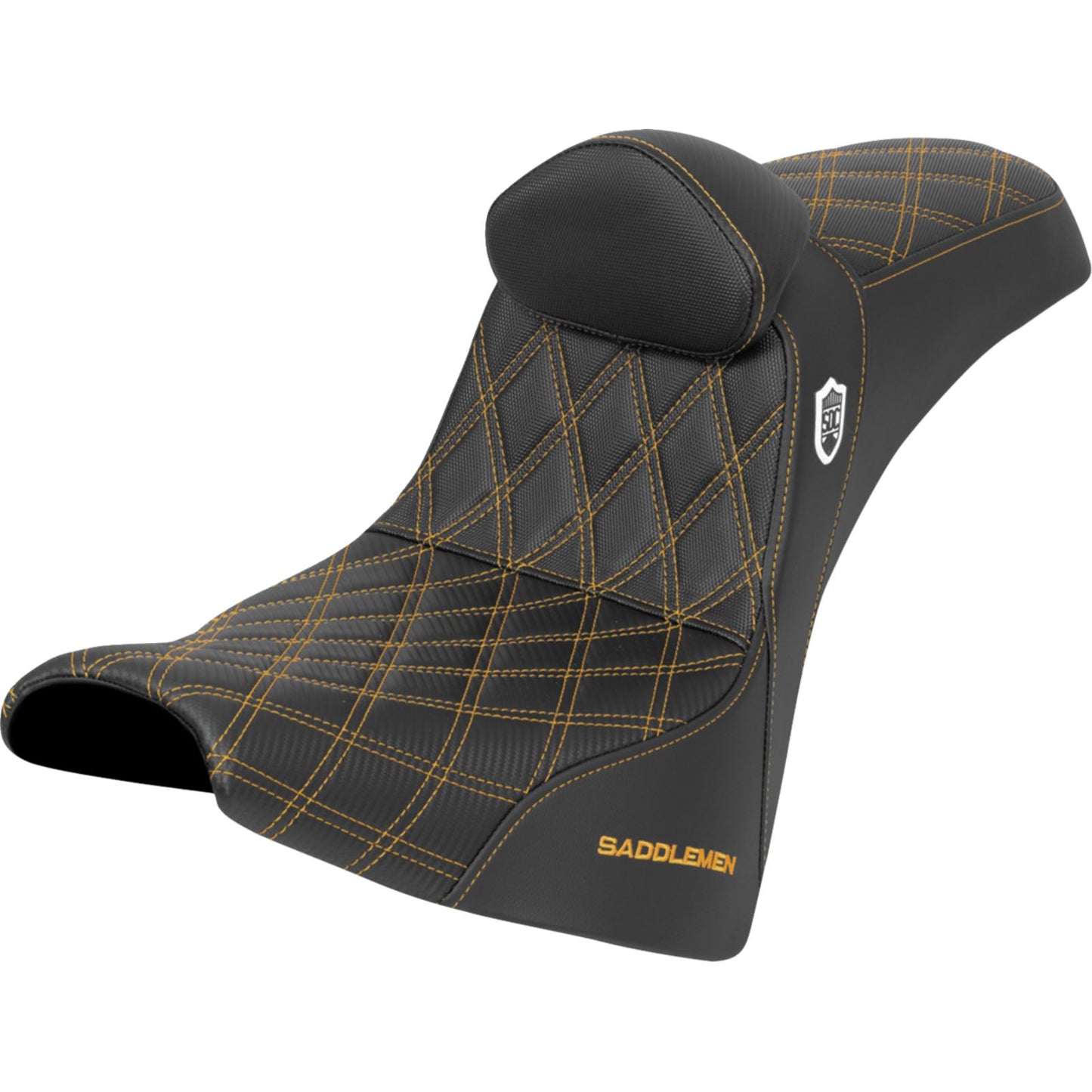 Saddlemen Performance Seat - Gold Stitch - Gripper for FXBB/FXST '18-'25 [MPN: SC81830DB7]_1944907