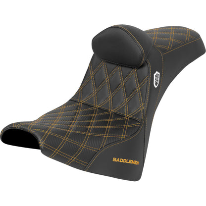 Saddlemen Performance Seat - Gold Stitch - Gripper for FXBB/FXST '18-'25 [MPN: SC81830DB7]_1944907