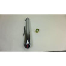 2FastMoto Chrome 17" Shorty Reverse Megaphone Exhaust Muffler OPEN BOX [MPN: 80-84030]_1949256