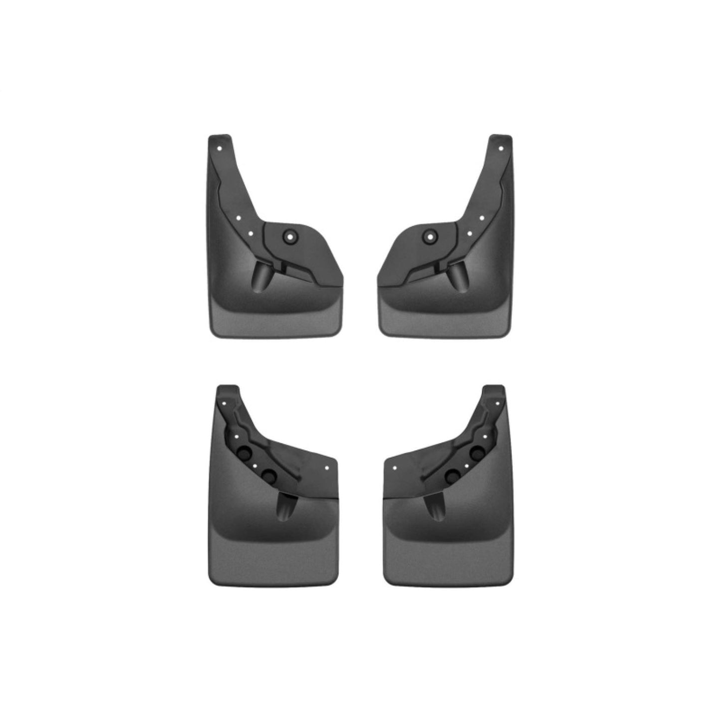 WeatherTech Front & Rear No Drill MudFlaps Compatible with 24-25 Toyota Tacoma - Black [MPN: 110184-120184]_1947232