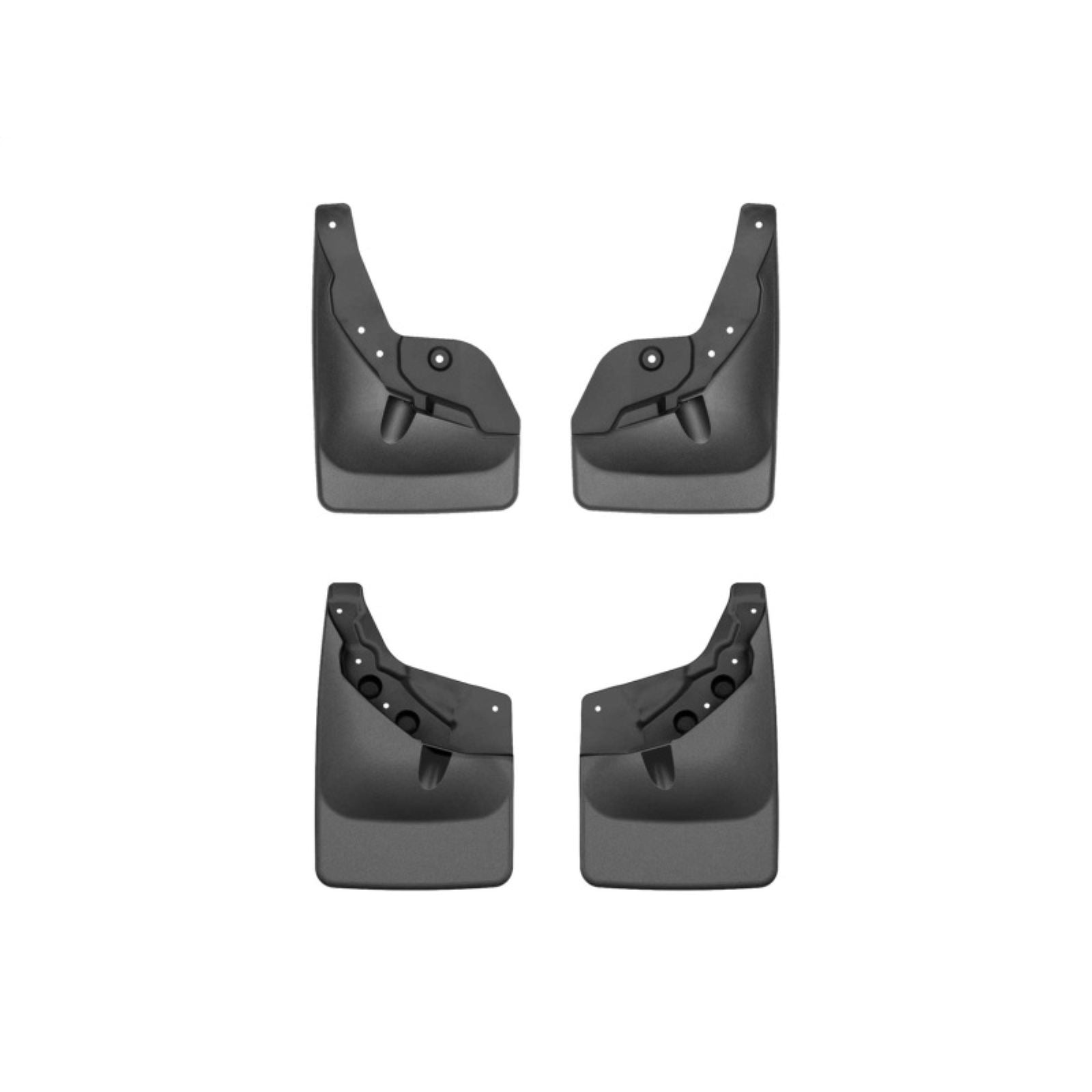 WeatherTech Front & Rear No Drill MudFlaps Compatible with 24-25 Toyota Tacoma - Black [MPN: 110184-120184]_1947232