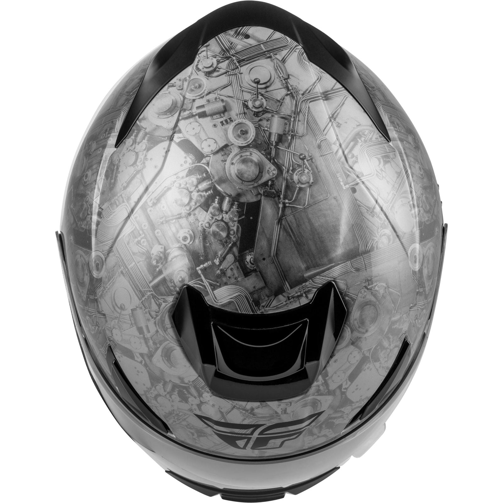 FLY Racing Sentinel Mech Helmet - Black/White/Grey_2098921