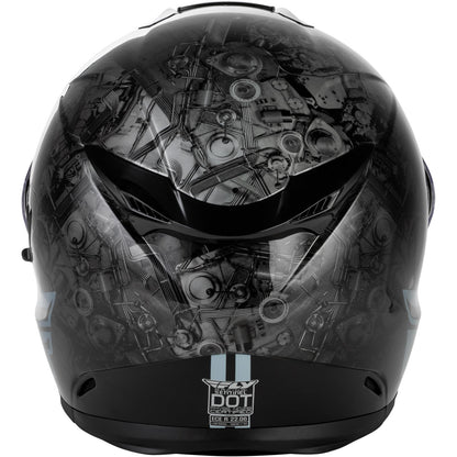 FLY Racing Sentinel Mech Helmet - Black/Grey/Red_2098975