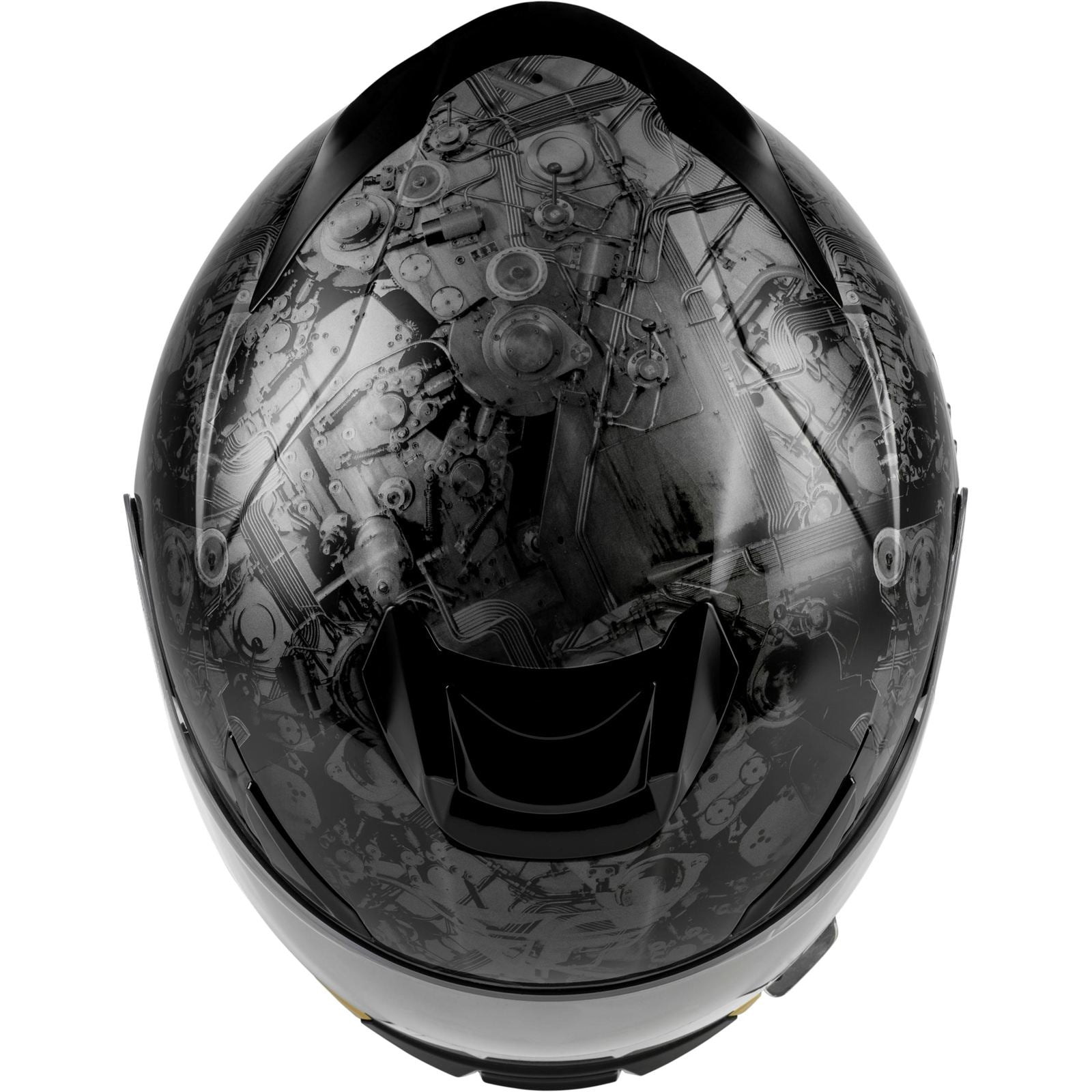 FLY Racing Sentinel Mech Helmet - Black/Grey/Gold_2099078