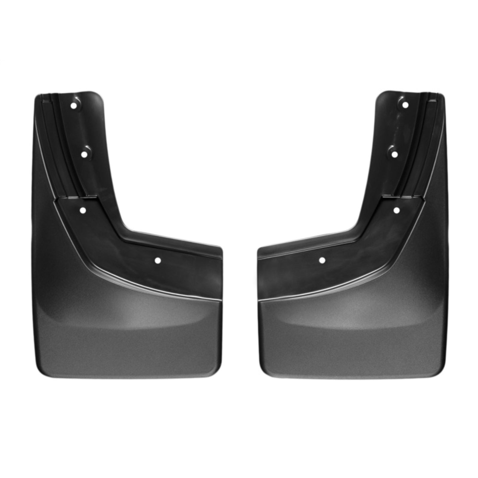 WeatherTech No Drill Mudflaps Compatible with 14+ Chevrolet Silverado - Black [MPN: 110035]_1947674