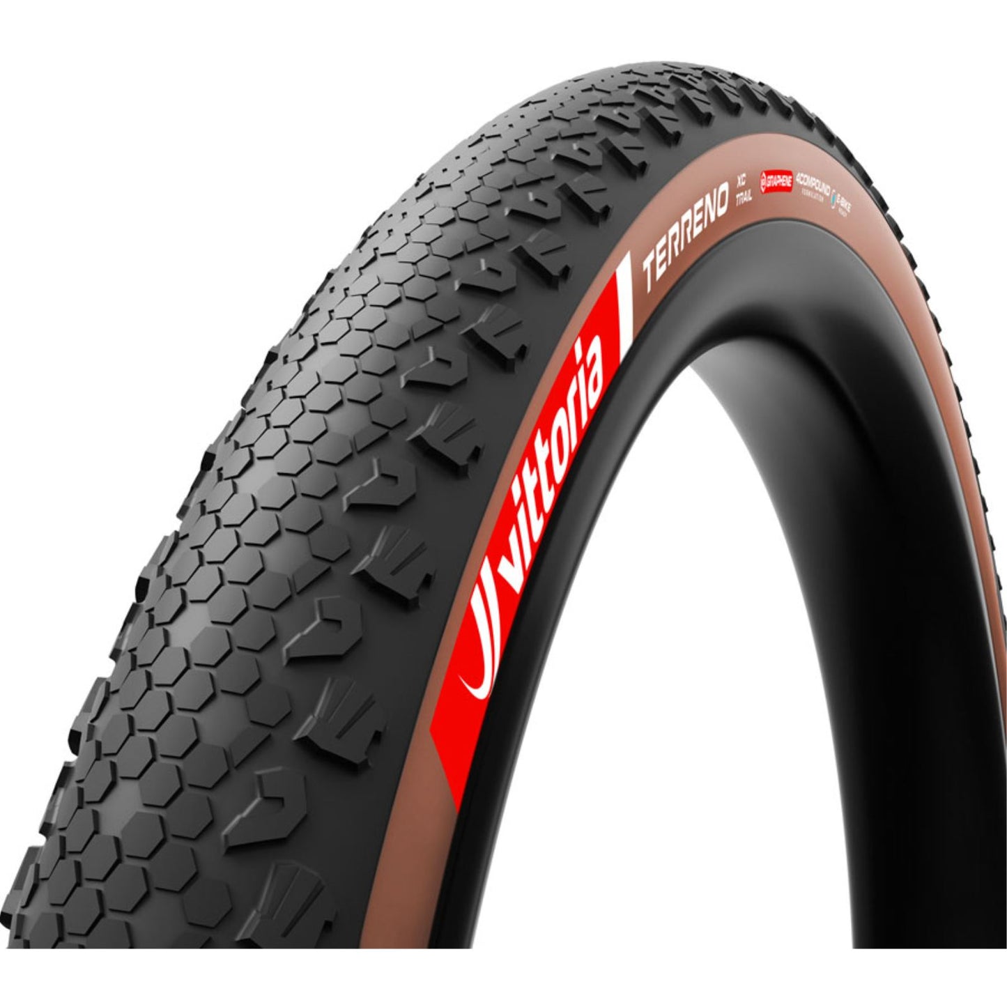 Vittoria Terreno XC Trail Tire - 29 x 2.40, Tubeless, Folding, Black/Brown [MPN: 11A00747]_1951512