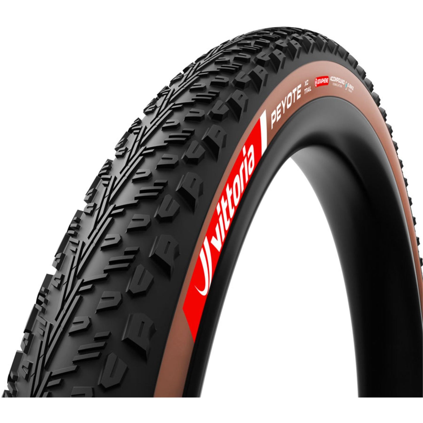 Vittoria Peyote XC Trail Tire - 29x2.40, Tubeless, Folding, Black/Brown [MPN: 11A00752]_1951504
