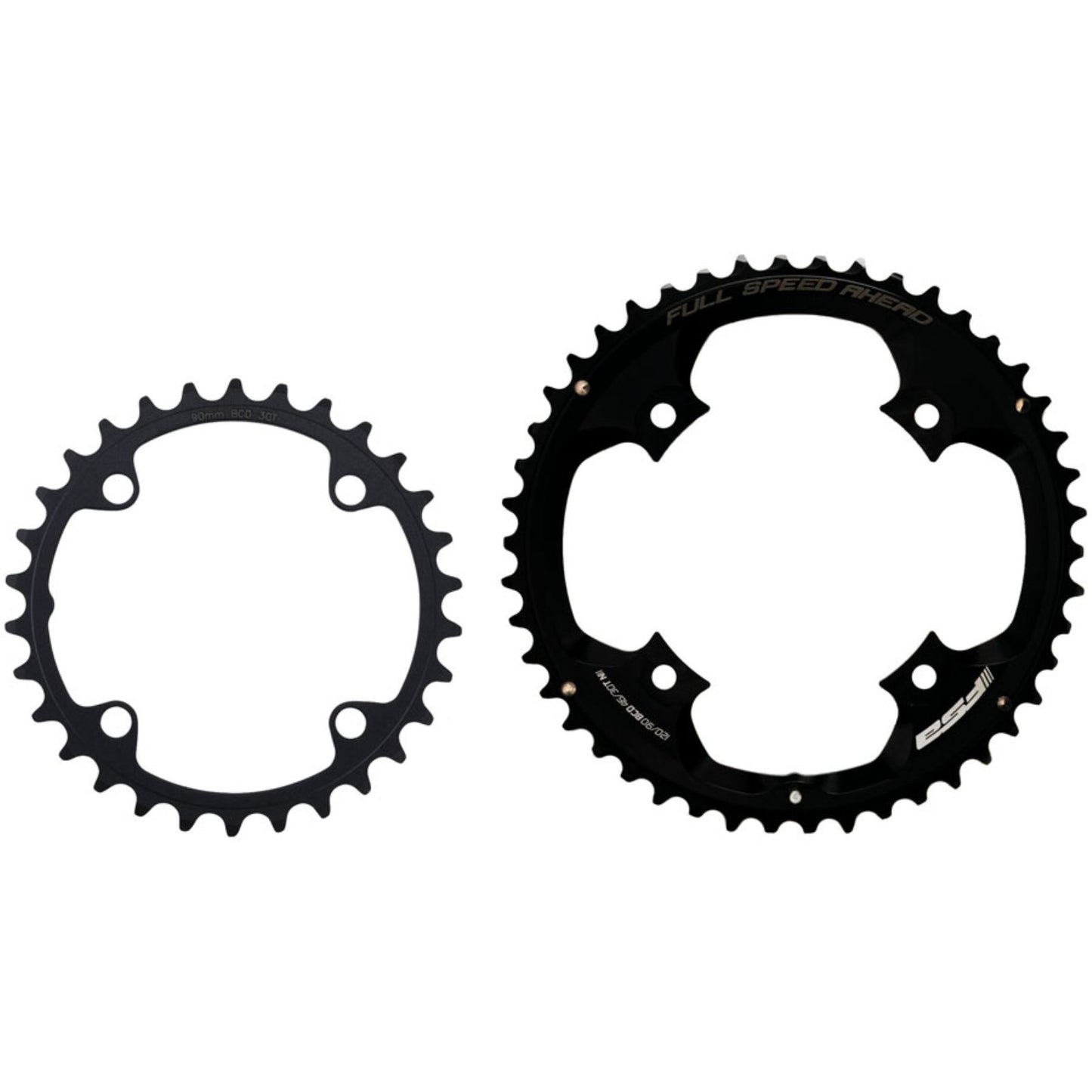 Full Speed Ahead PowerBox Carbon Chainring, 46/30T, 4-bolt [MPN: 37000122003010]_1950737