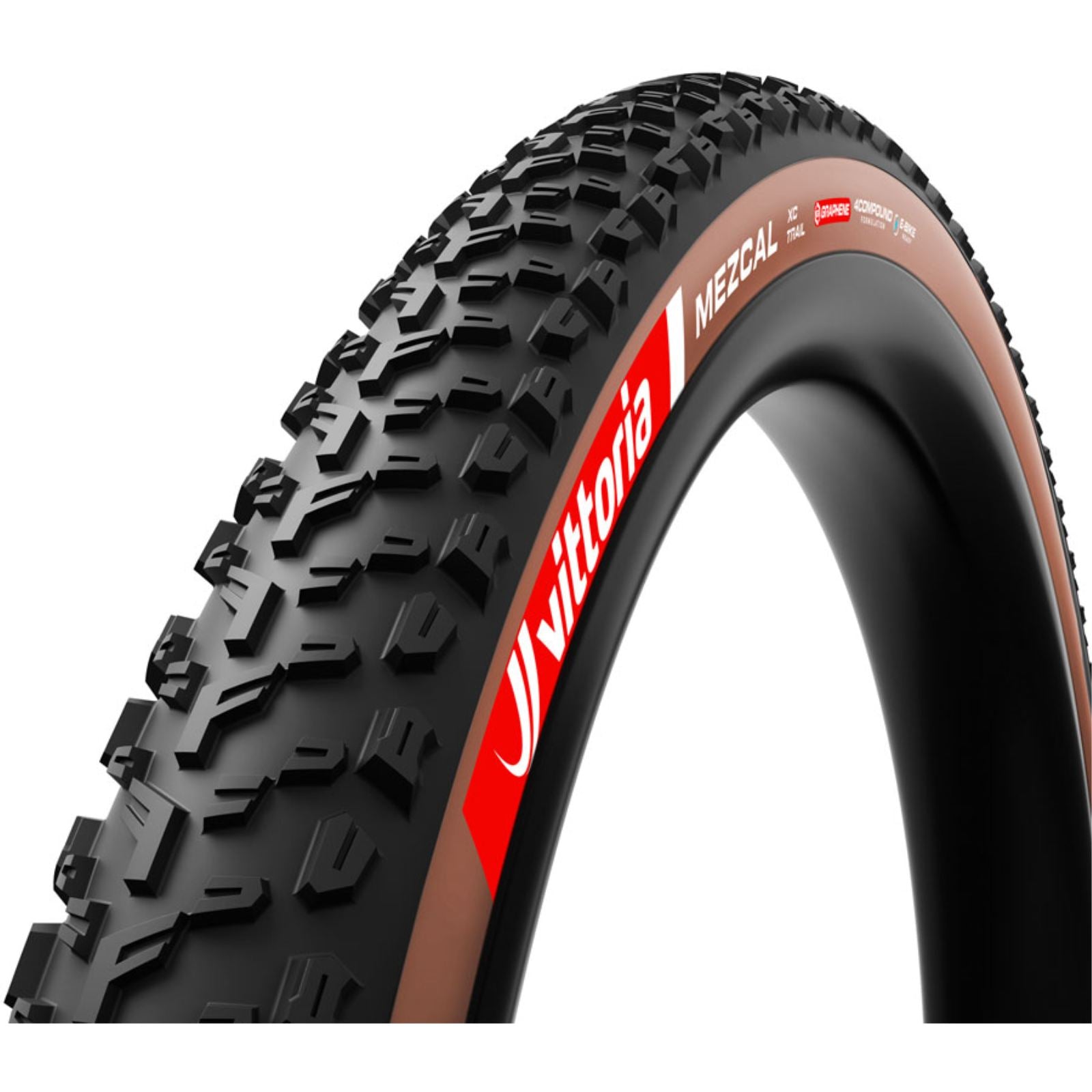 Vittoria Mezcal III Tire - 29 x 2.4, Tubeless, Folding, Black/Brown, 4C Trail [MPN: 11A00762]_1951398