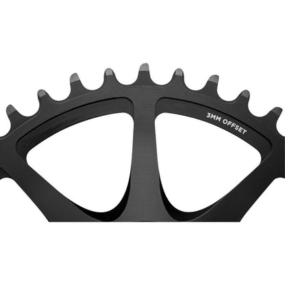 Cane Creek Direct Mount Chainring - 42t, 8-Bolt Direct Mount, 3mm Offset, Black [MPN: BAI0398]_1950635