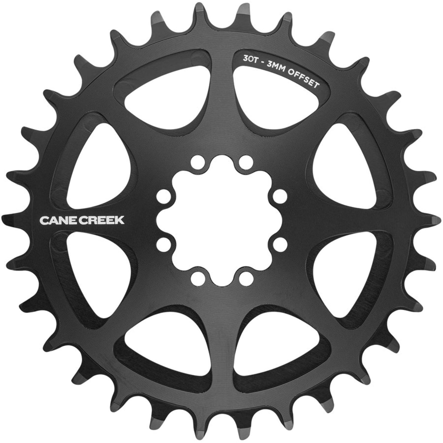 Cane Creek Direct Mount Chainring - 30t, 8-Bolt Direct Mount, 3mm Offset, Black [MPN: BAI0394]_1950628