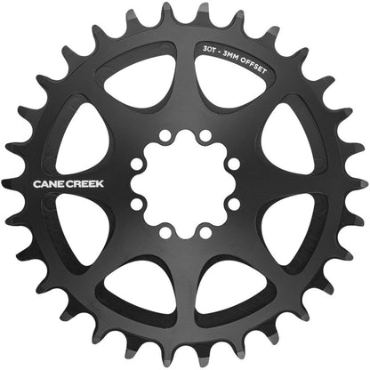 Cane Creek Direct Mount Chainring - 30t, 8-Bolt Direct Mount, 3mm Offset, Black [MPN: BAI0394]_1950628