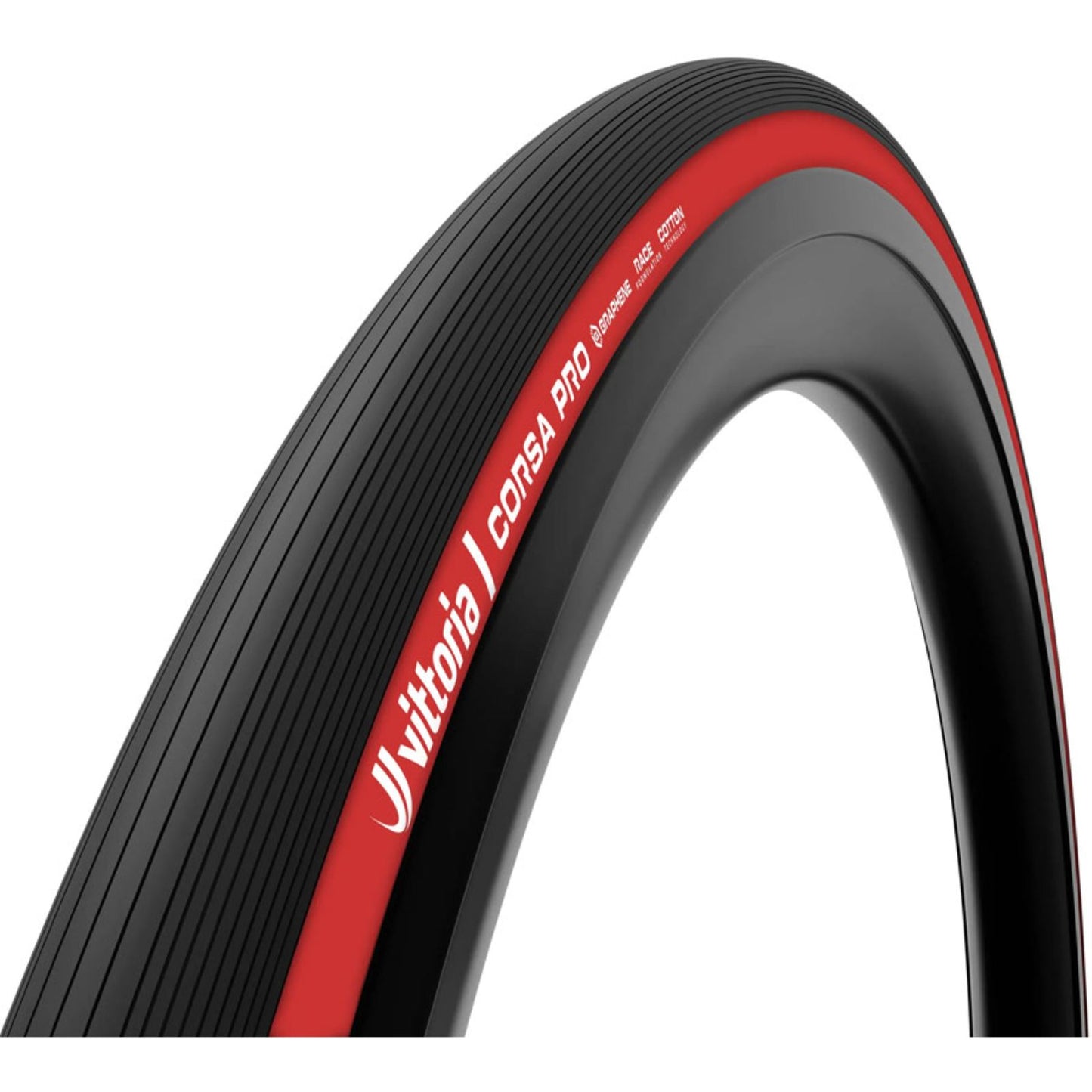 Vittoria Corsa Pro Tire - 700 x 28, Tubeless, Folding, Black/Red, 4C Race [MPN: 11A01175]_1951326