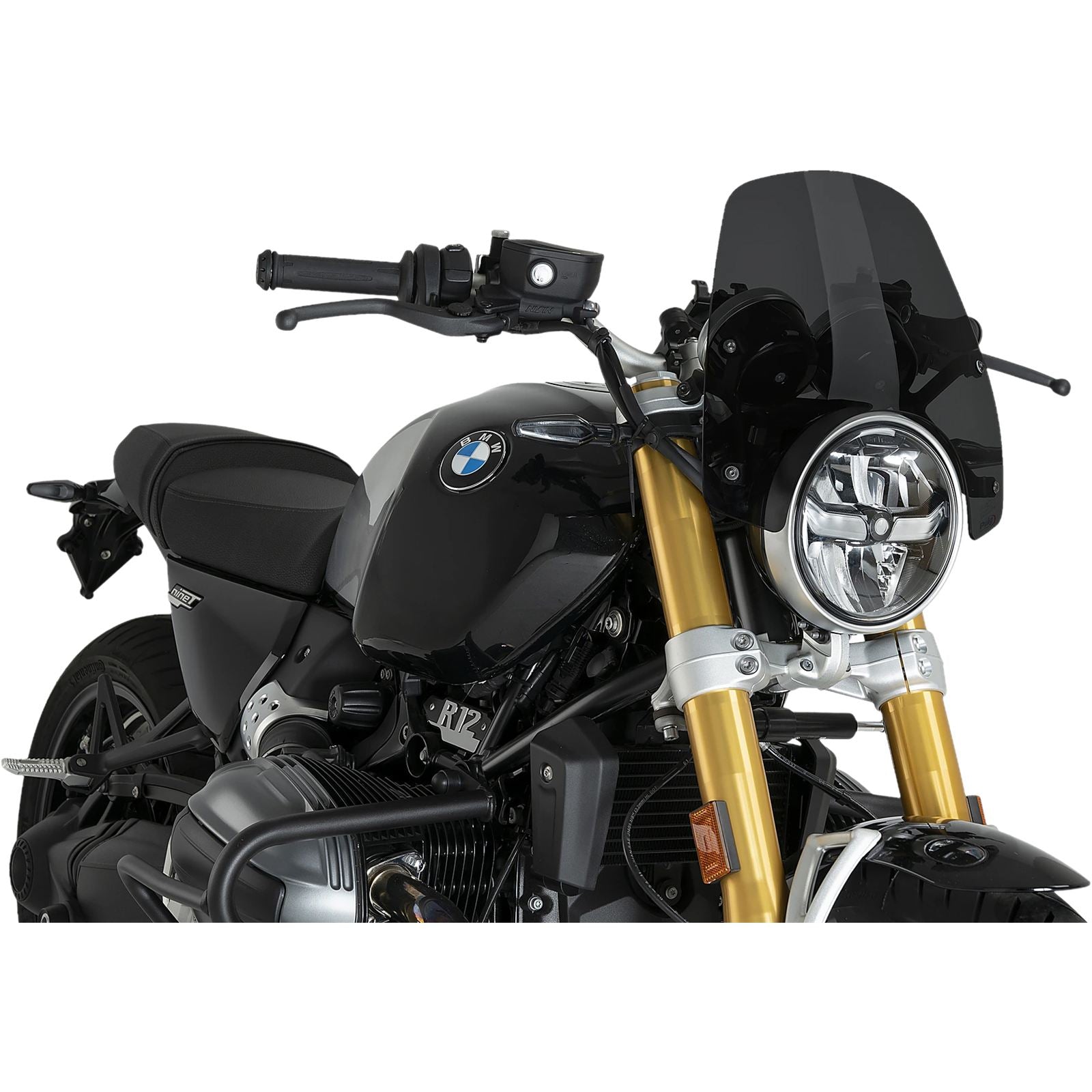 Puig Windscreen Naked New Gen Sport - Dark Smoke Compatible with BMW R12 [MPN: 22132F]_2112385