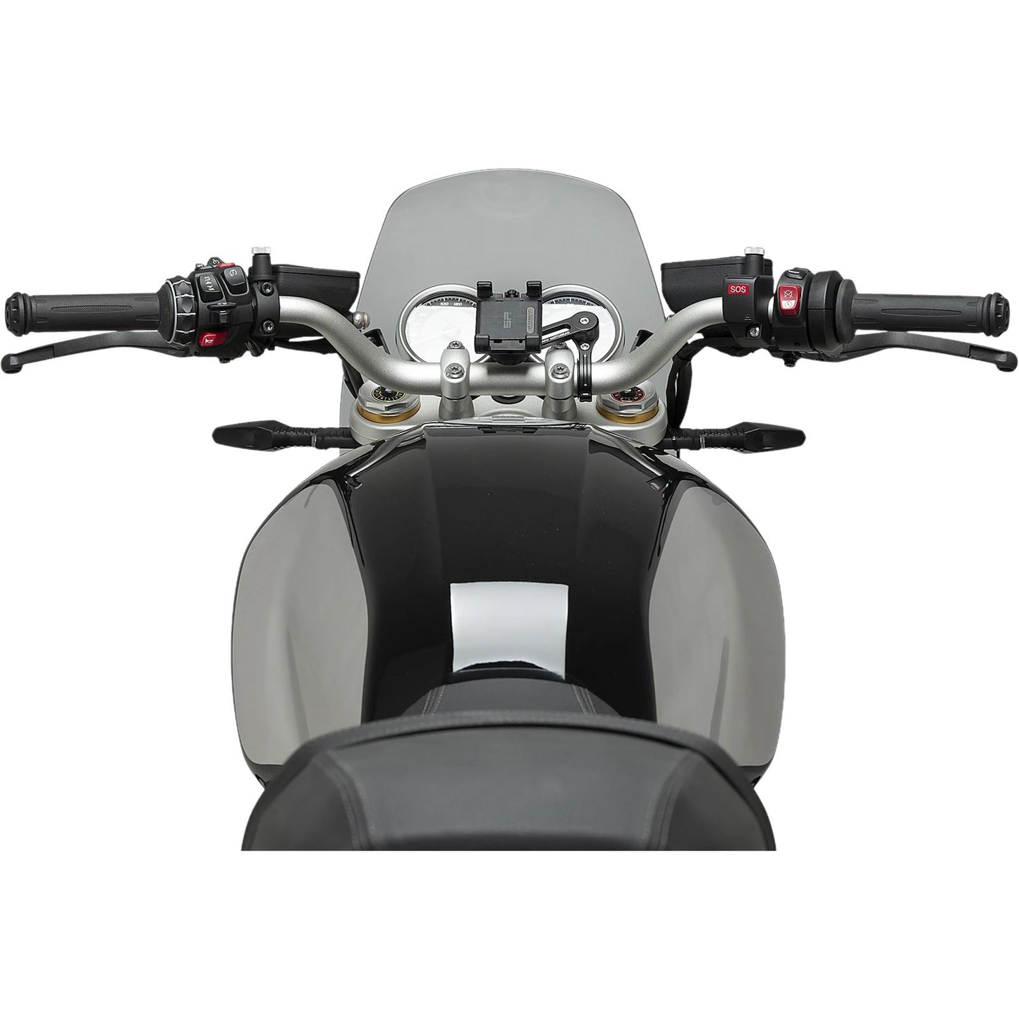 Puig Windscreen Naked New Gen Sport - Smoke Compatible with BMW R12 [MPN: 22132H]_2112364