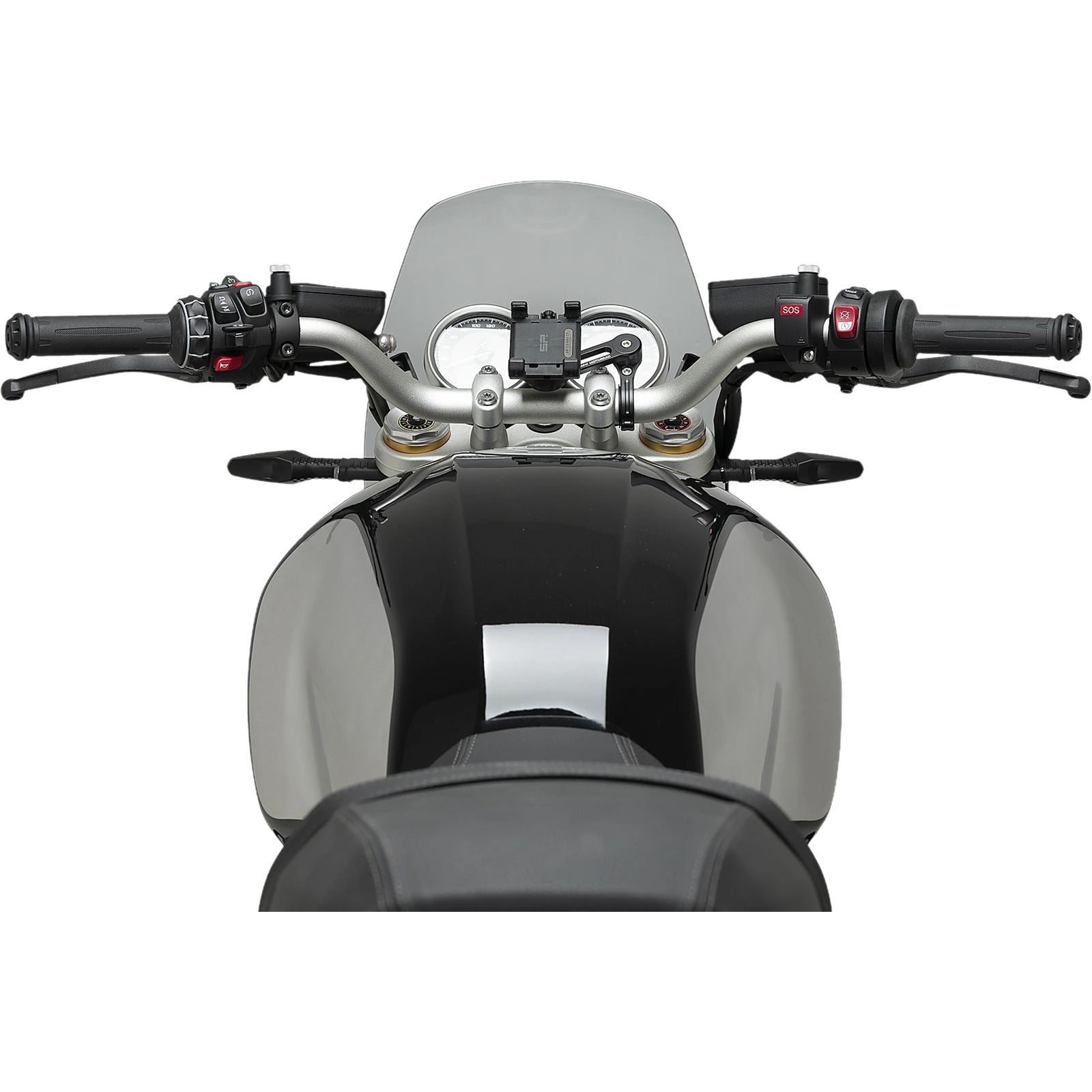 Puig Windscreen Naked New Gen Sport - Smoke Compatible with BMW R12 [MPN: 22132H]_2112364