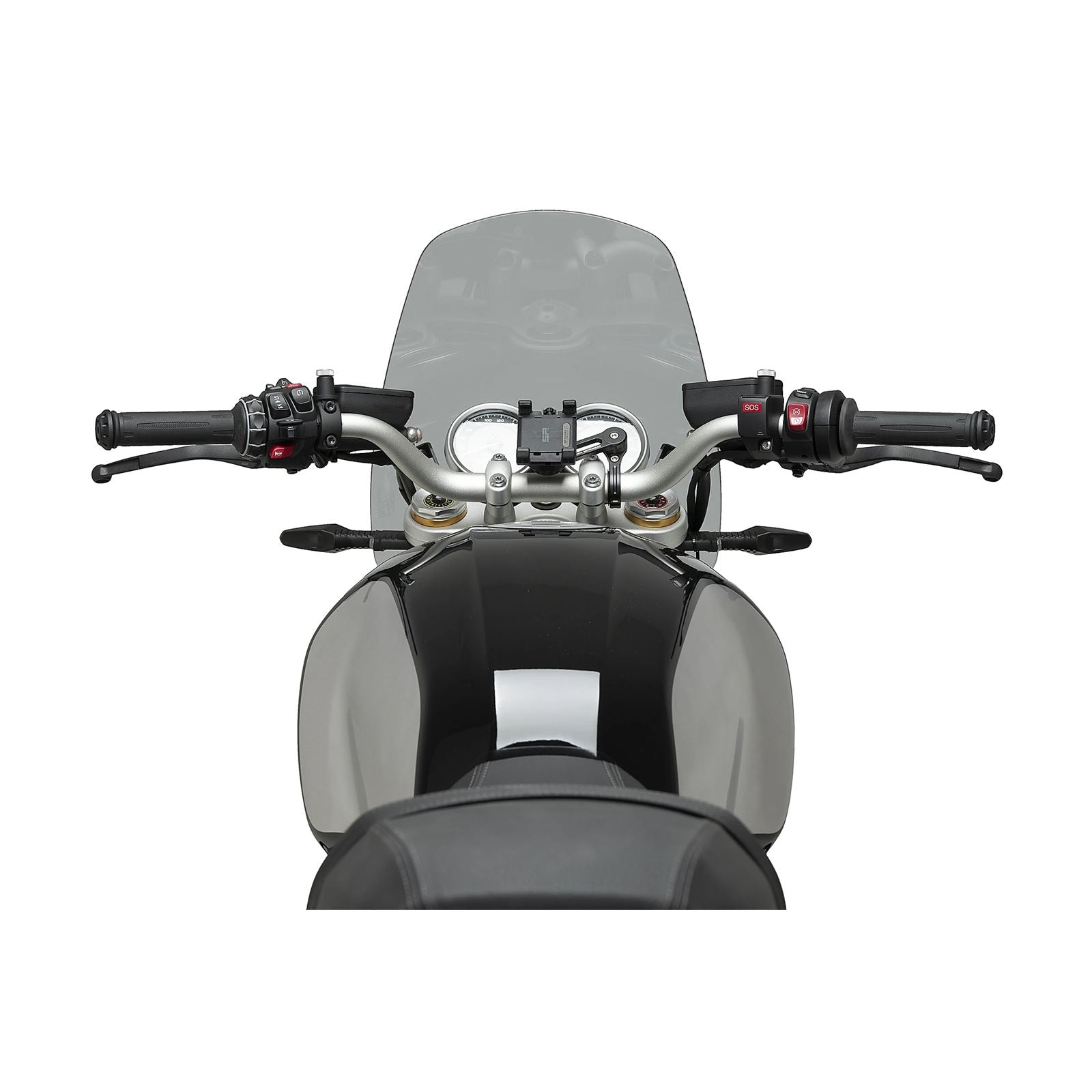 Puig Windscreen Naked New Gen Touring - Smoke Compatible with BMW R12 [MPN: 22134H]_2112386