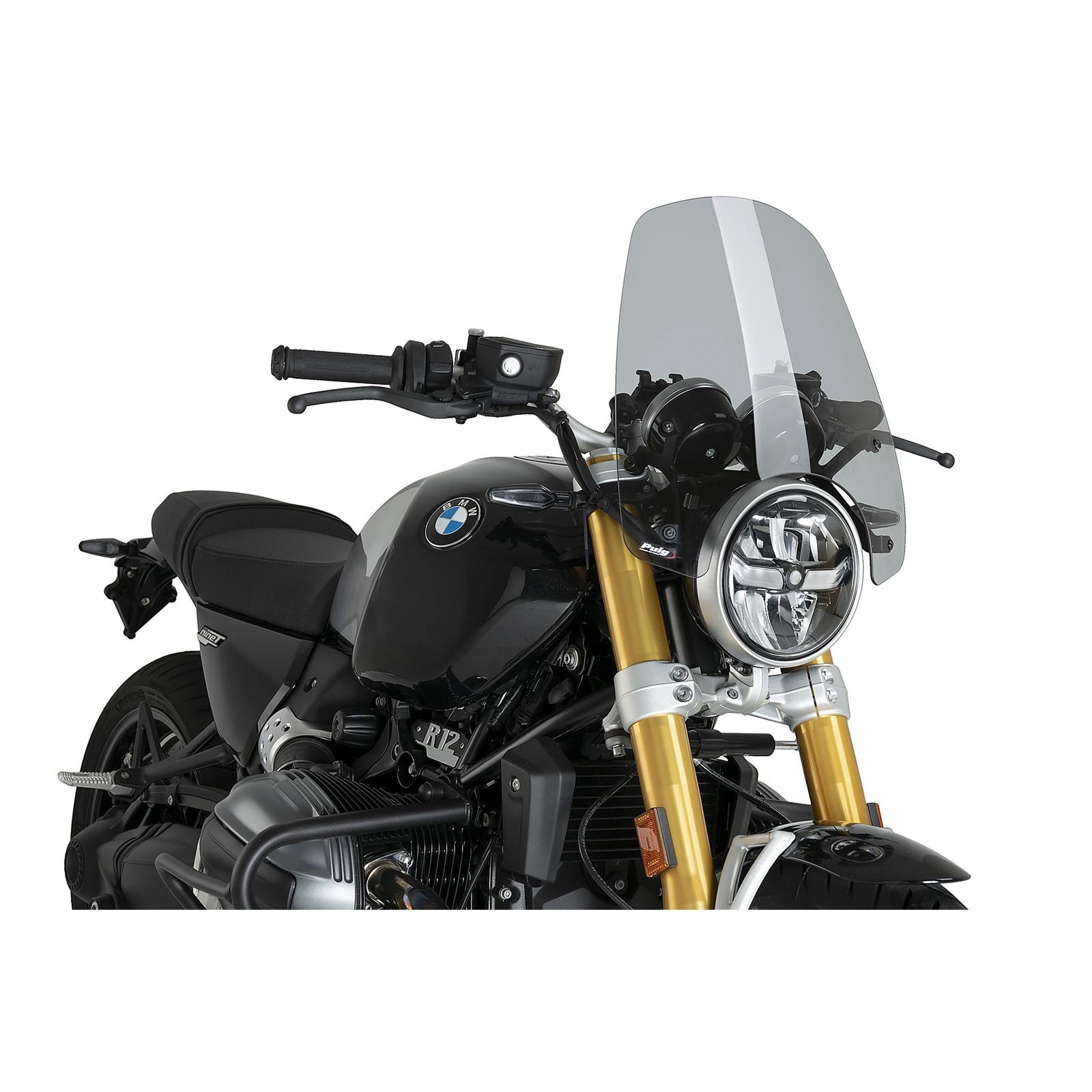 Puig Windscreen Naked New Gen Touring - Smoke Compatible with BMW R12 [MPN: 22134H]_2112377