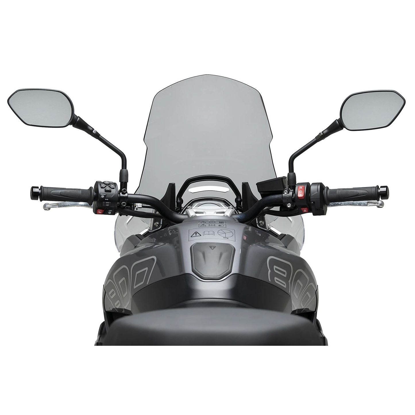 Puig Windscreen Touring - Smoke Compatible with Triumph Tiger Sport 800 [MPN: 22521H]_2112360