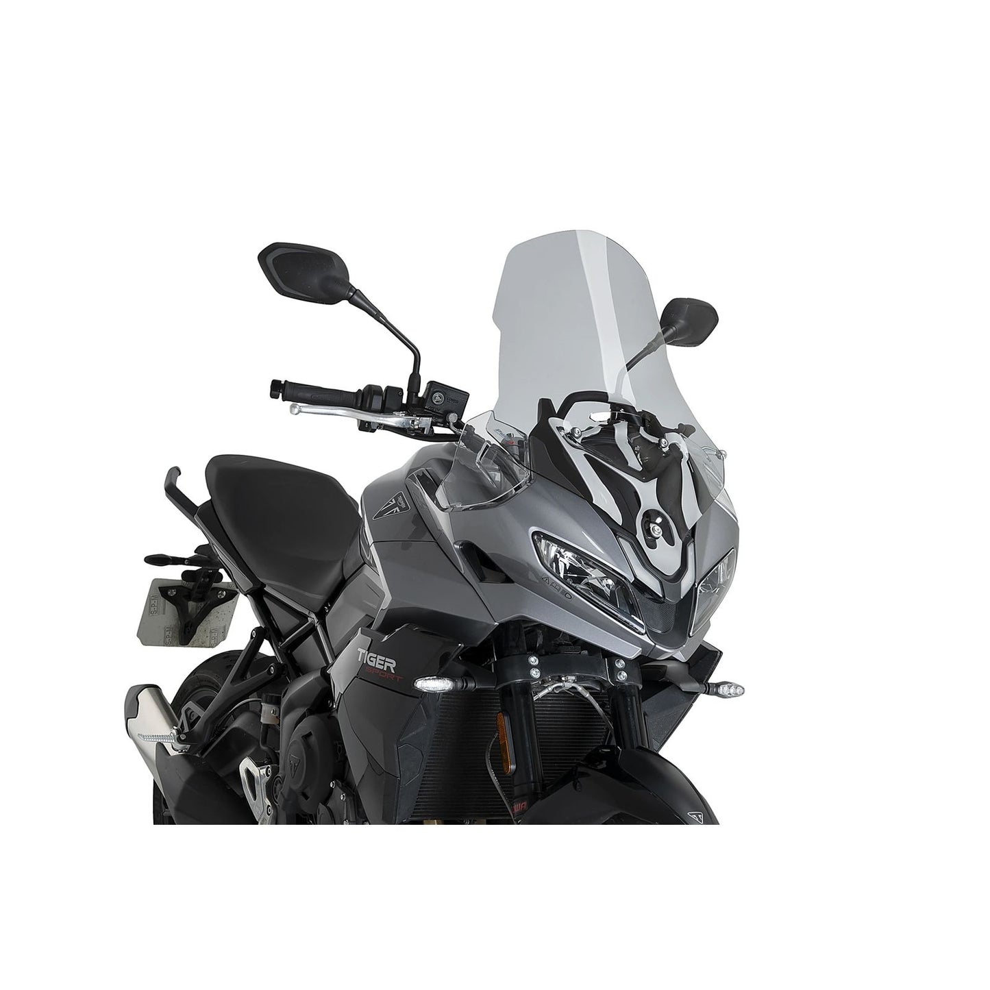 Puig Windscreen Touring - Smoke Compatible with Triumph Tiger Sport 800 [MPN: 22521H]_2112359
