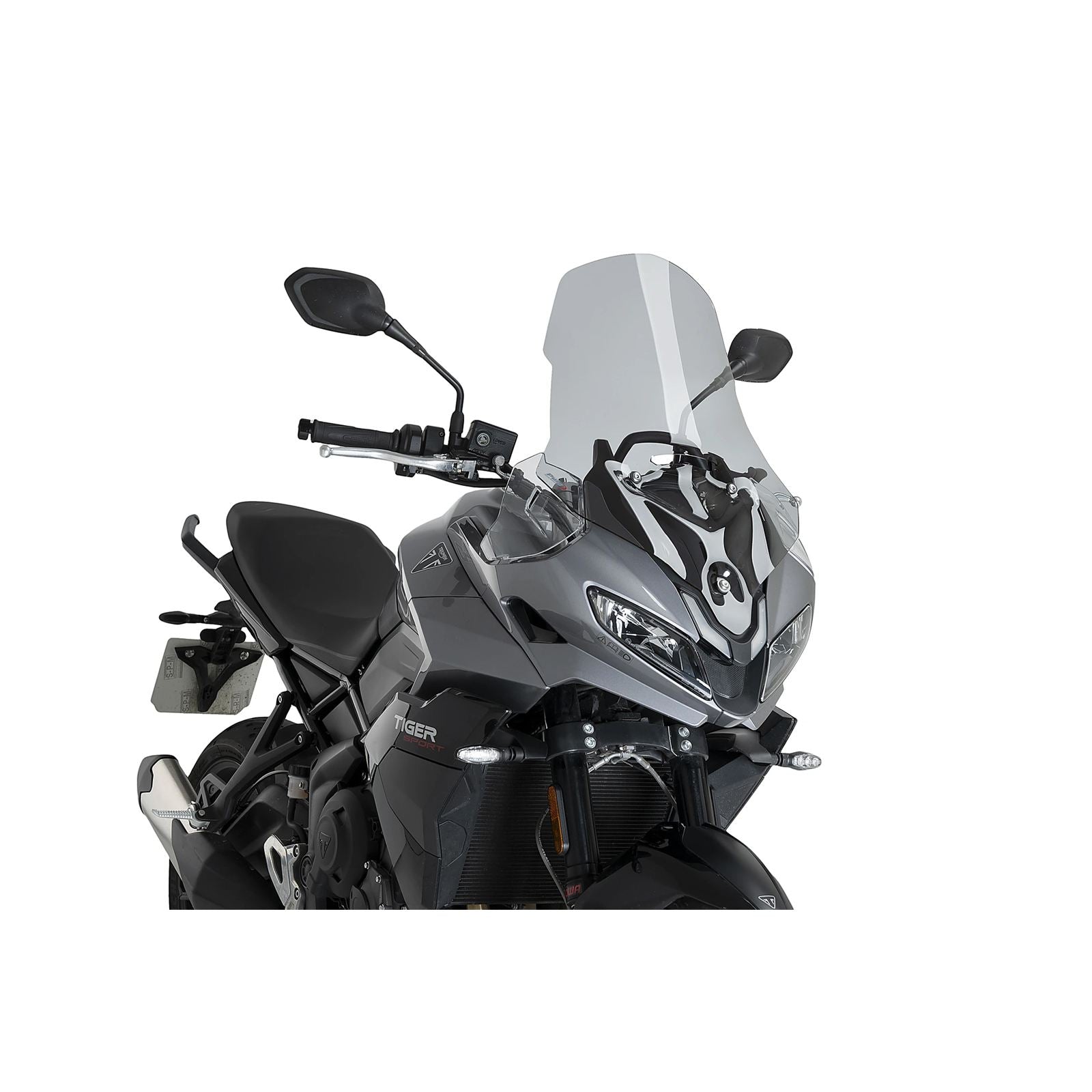 Puig Windscreen Touring - Smoke Compatible with Triumph Tiger Sport 800 [MPN: 22521H]_2112359