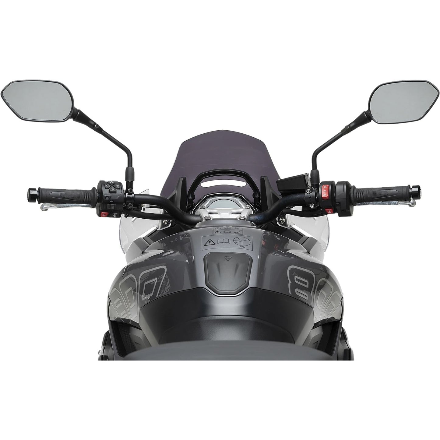 Puig Windscreen Sport - Dark Smoke Compatible with Triumph Tiger Sport 800 [MPN: 22522F]_2104905