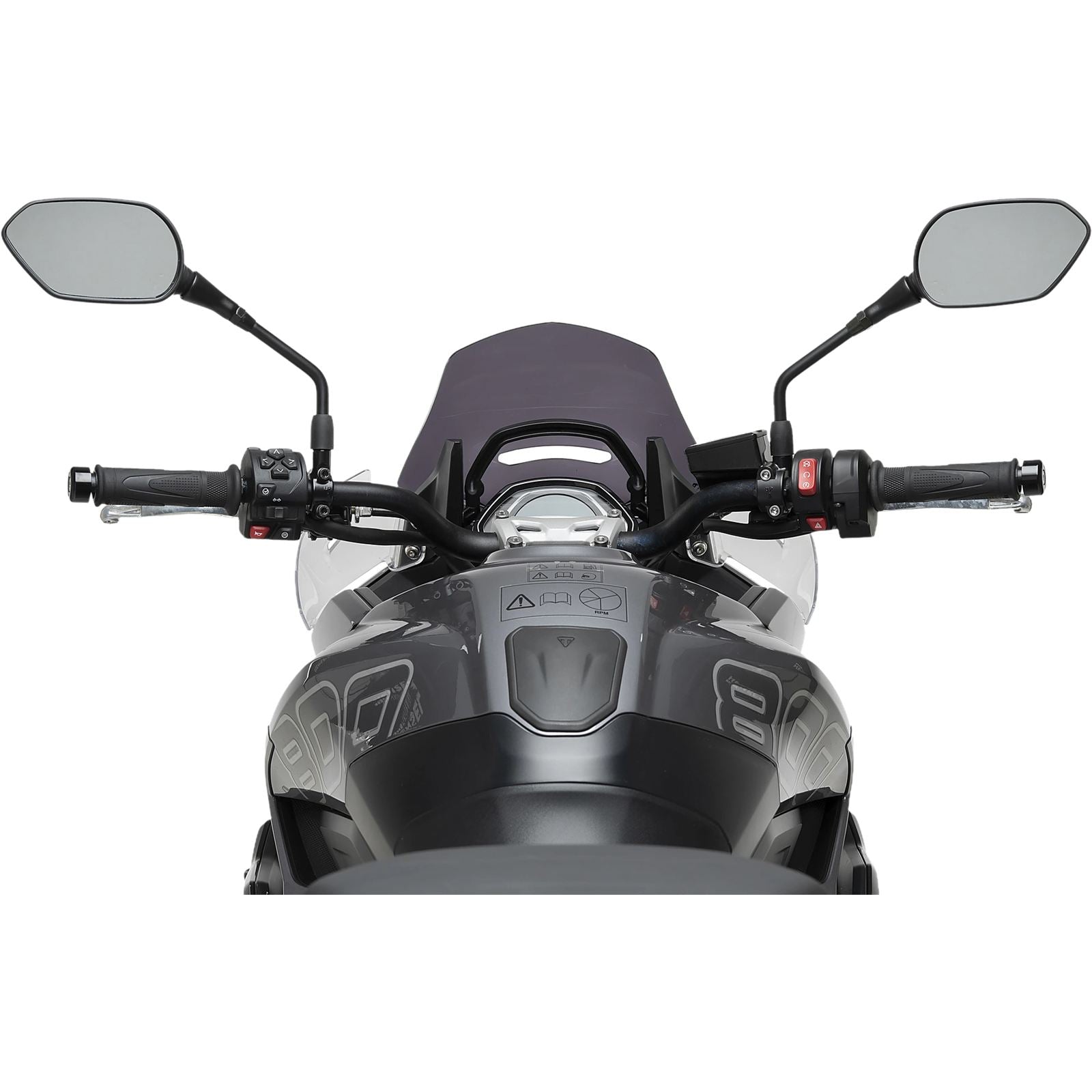 Puig Windscreen Sport - Dark Smoke Compatible with Triumph Tiger Sport 800 [MPN: 22522F]_2104905