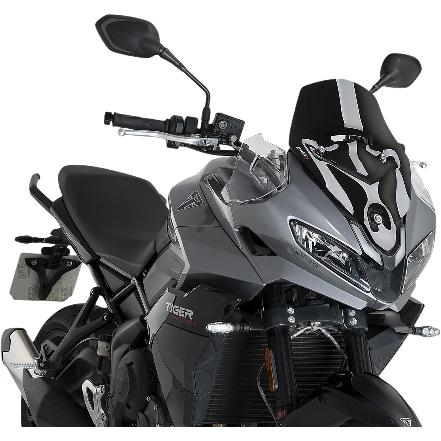 Puig Windscreen Sport Black Compatible with Triumph Tiger Sport 800 [MPN: 22522N]_2104822