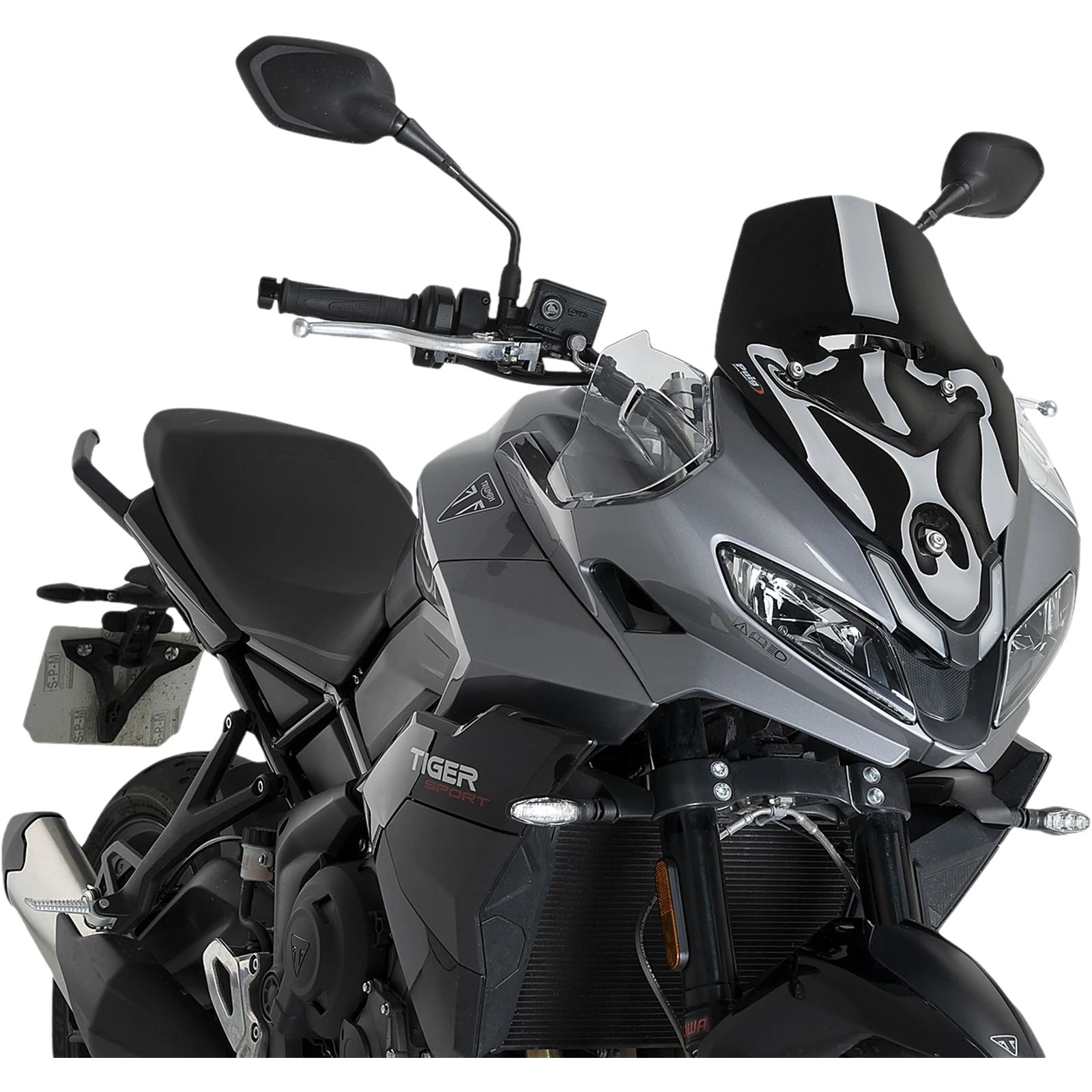 Puig Windscreen Sport Black Compatible with Triumph Tiger Sport 800 [MPN: 22522N]_2104822