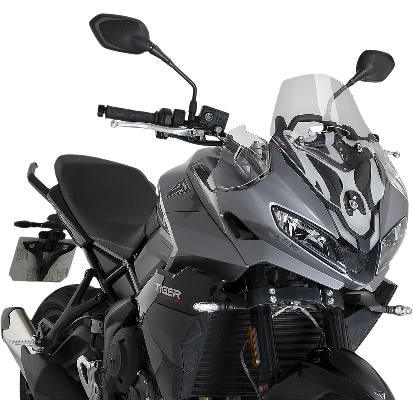 Puig Windscreen Sport - Clear Compatible with Triumph Tiger Sport 800 [MPN: 22522W]_2104821