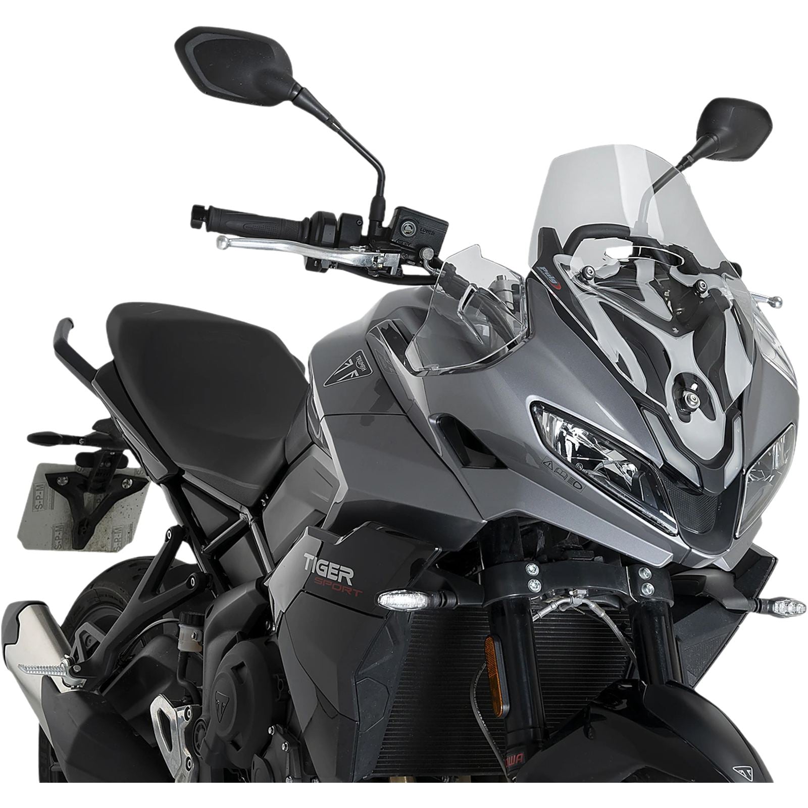 Puig Windscreen Sport - Clear Compatible with Triumph Tiger Sport 800 [MPN: 22522W]_2104821