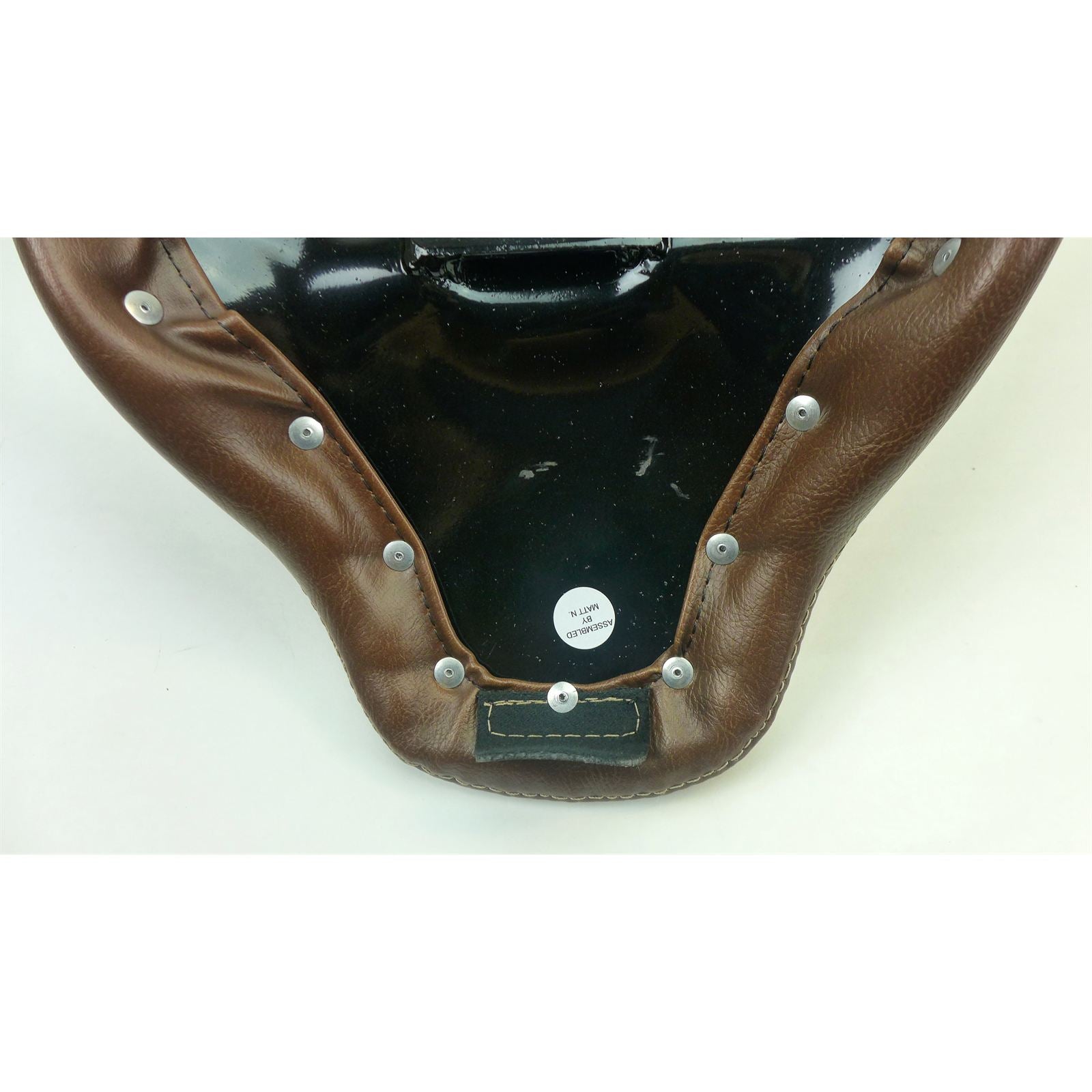 Mustang Motorcycle Products Diamond Solo Seat w/Backrest - Brown OPEN BOX [MPN: 79811]_1955477