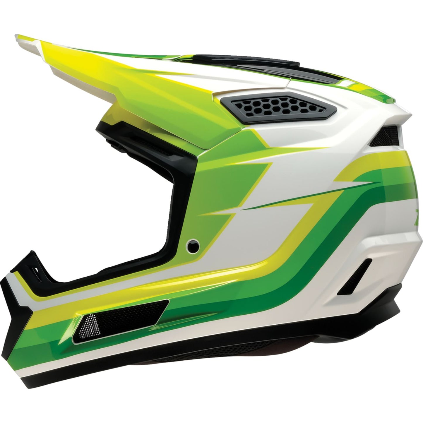 Z1R Dirt Maxx Helmet - Vortex - White/Green_1961878