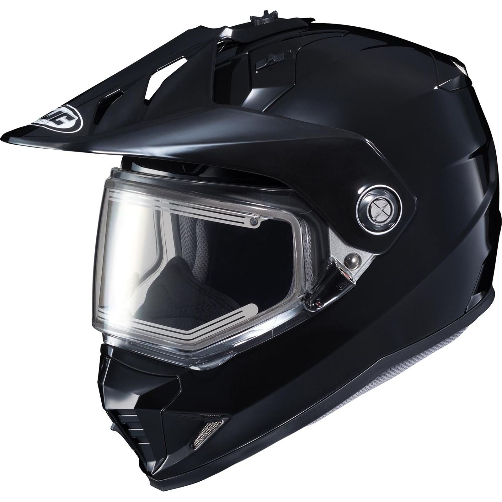 HJC DS-X1 Snow Helmet - Electric - Solid - Black - Large [MPN: 272483]_1991543