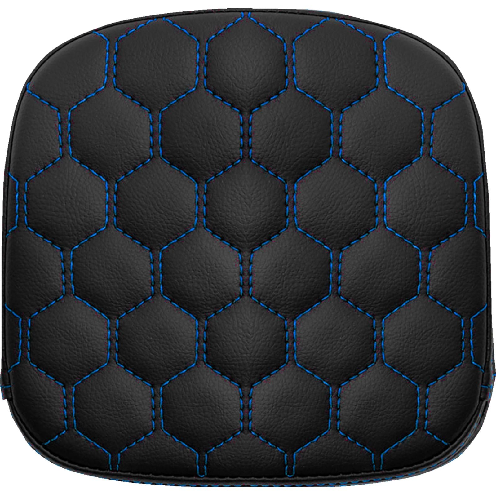 Saddlemen Sissy Bar Pad - Honeycomb - Blue Stitching [MPN: 040749BLU]_1962202