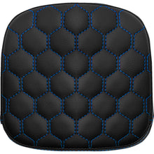 Saddlemen Sissy Bar Pad - Honeycomb - Blue Stitching [MPN: 040749BLU]_1962202
