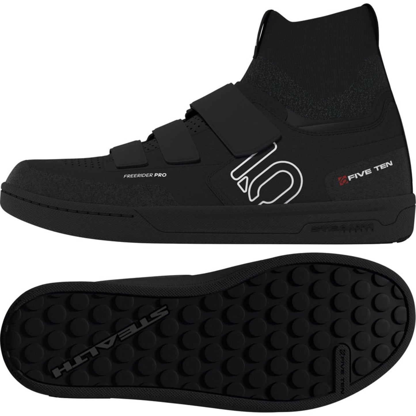 Five Ten Freerider Pro Mid VCS Flat Men's Shoes Black/White/Carbon_1963642