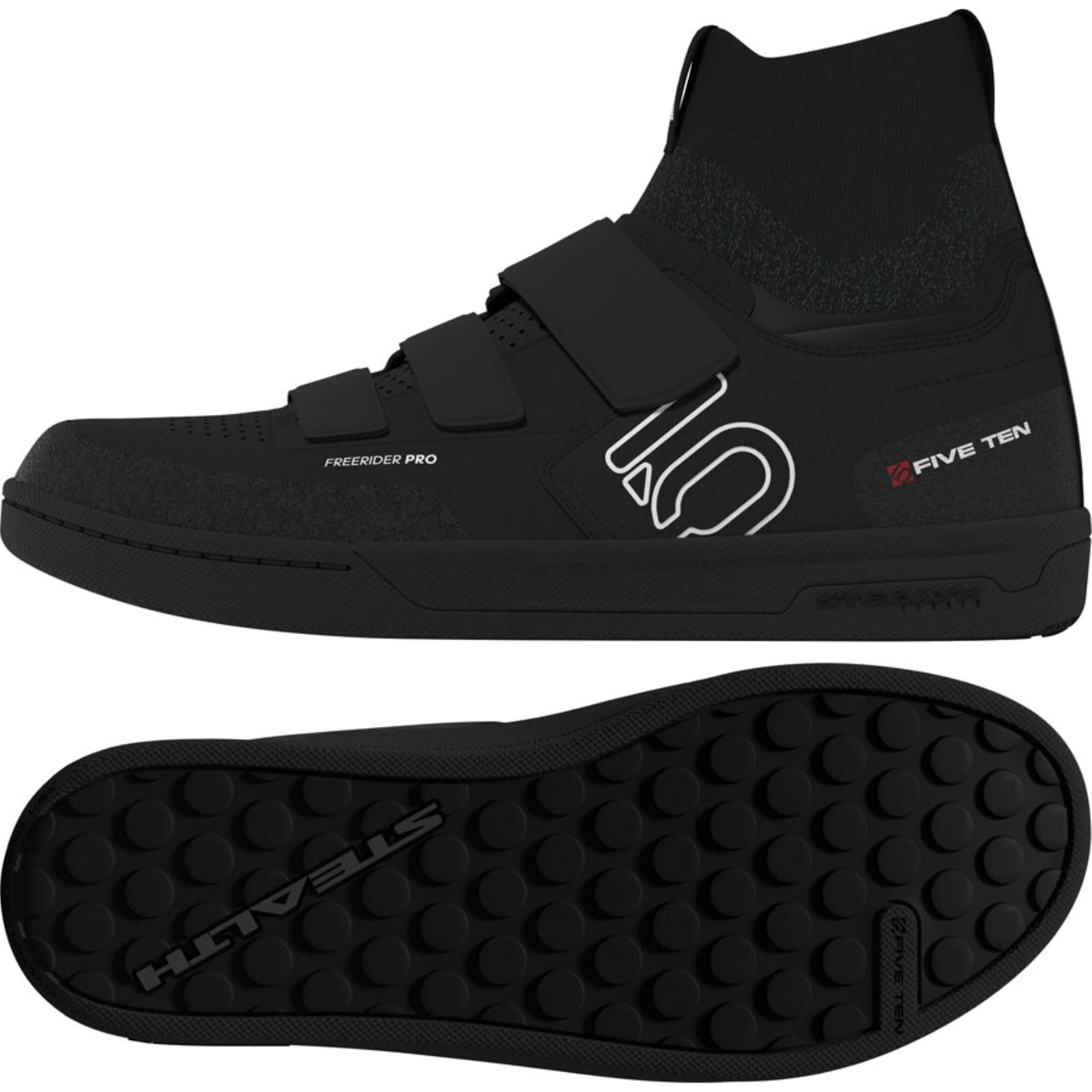 Five Ten Freerider Pro Mid VCS Flat Men's Shoes Black/White/Carbon_1963642