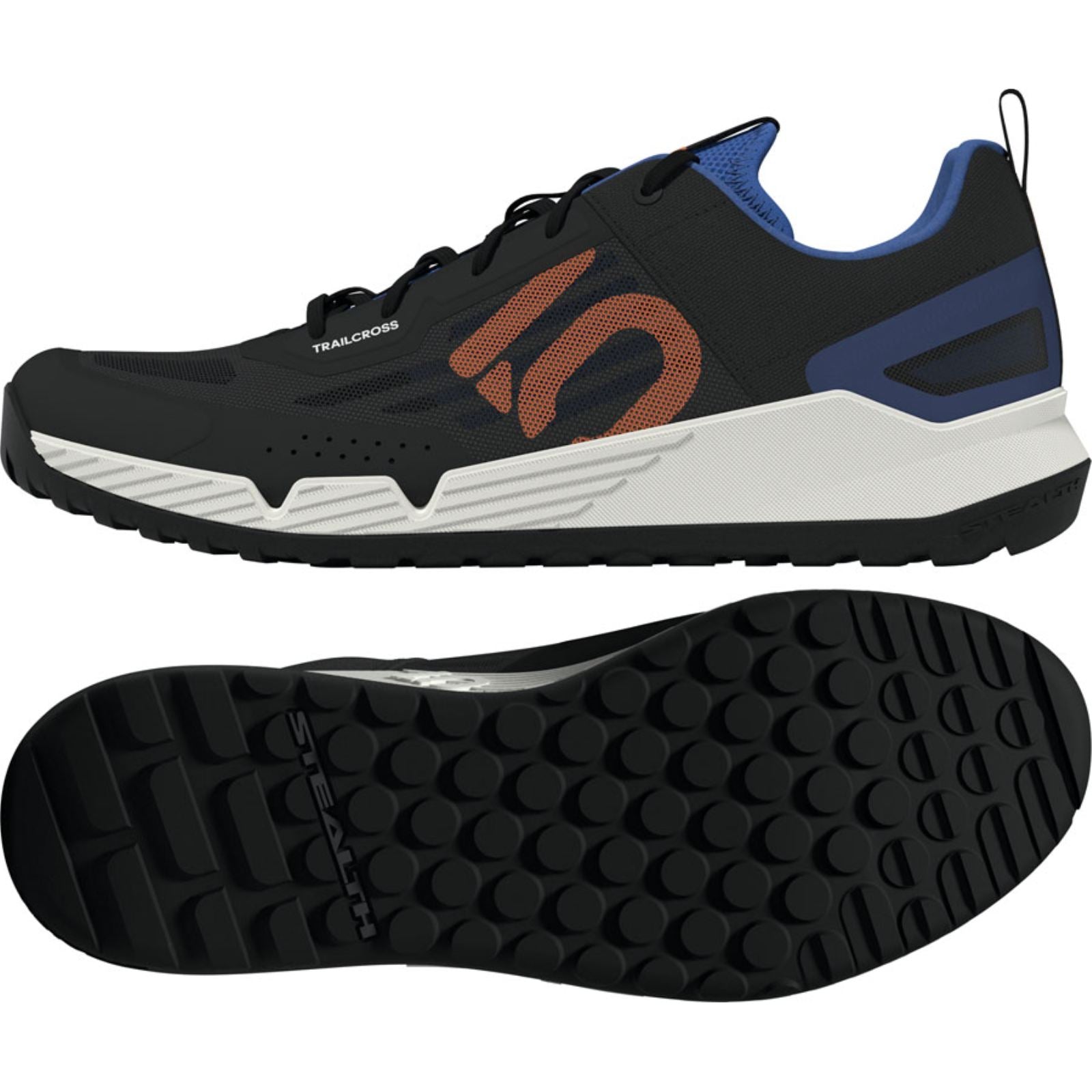Five Ten Trailcross LT Flat Men's Shoes Core Black/Pure Orange/Ray Blue_1964032
