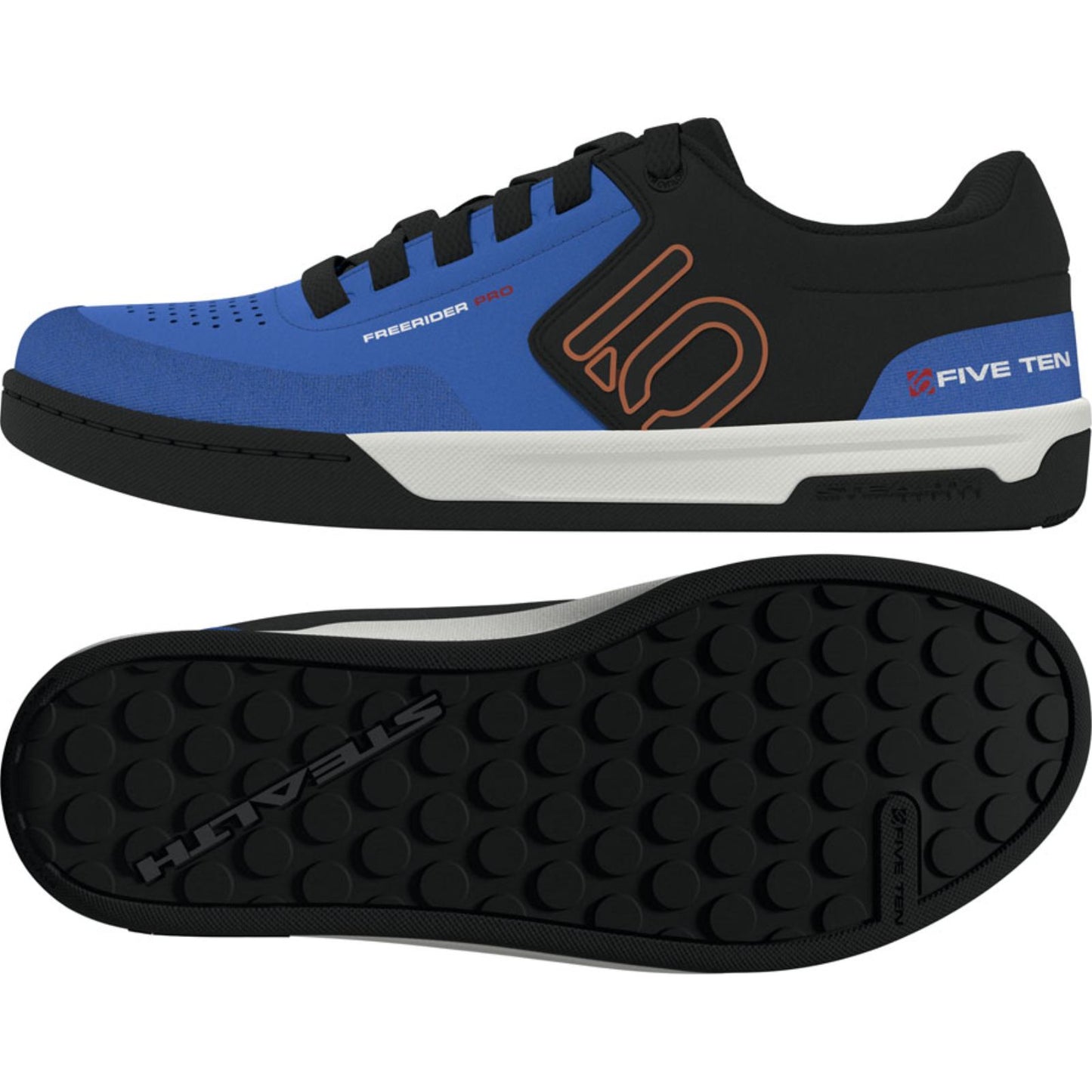 Five Ten Freerider Pro Flat Men's Shoes Core Black/Pure Orange/Ray Blue_1963720