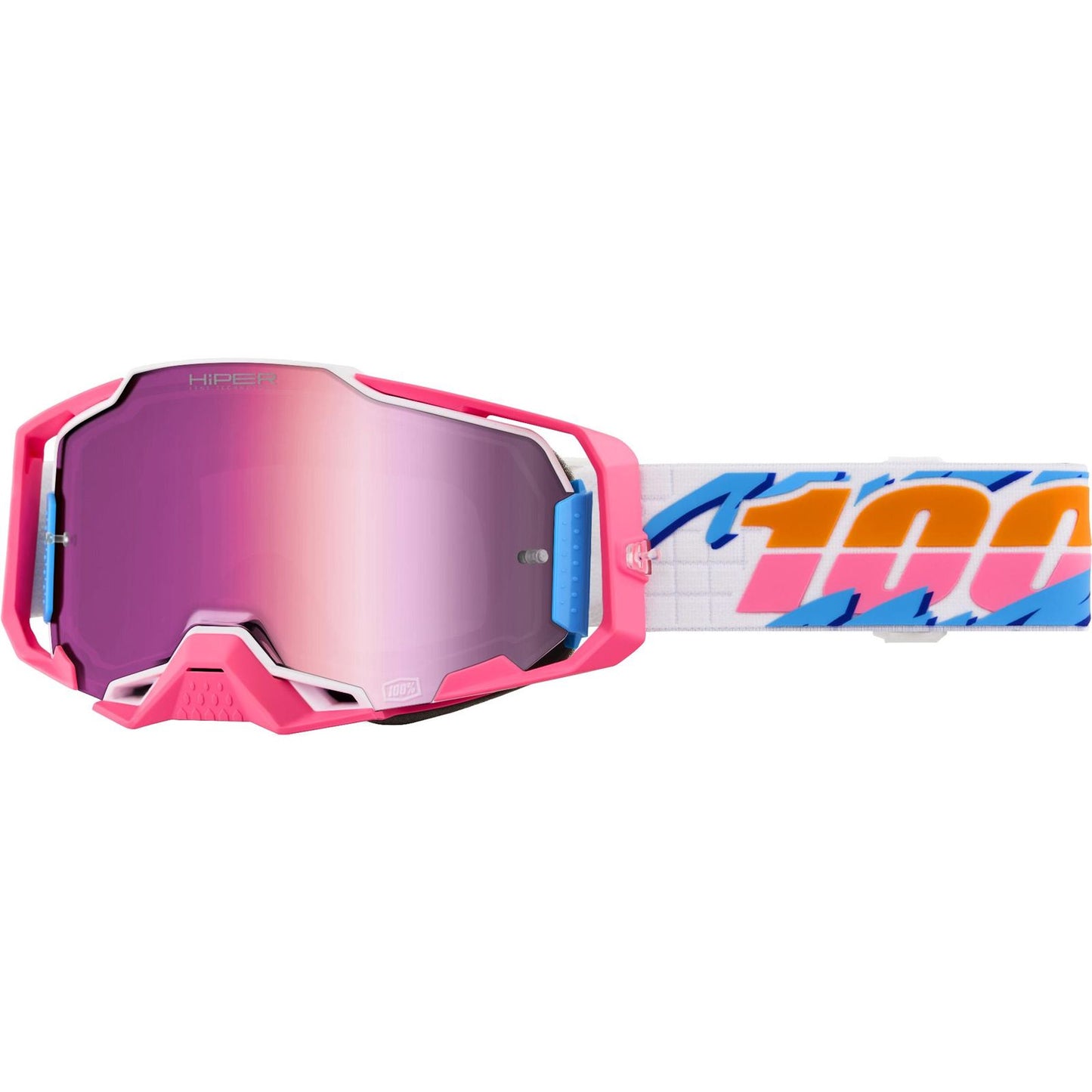 100% Armega Hiper Goggles - Lefreak - Hiper Pink Mirror Lens [MPN: 50003-10022]_2083098