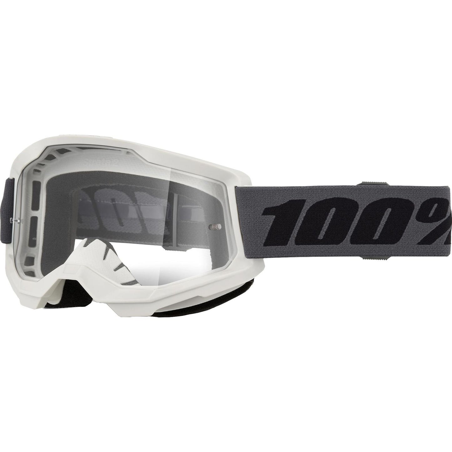 100% Strata 2 Goggles - Grey - Clear Lens [MPN: 50027-10026]_2083142