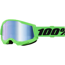 100% Strata 2 Goggles - Neon Green- Blue Mirror Lens [MPN: 50028-10027]_2083165