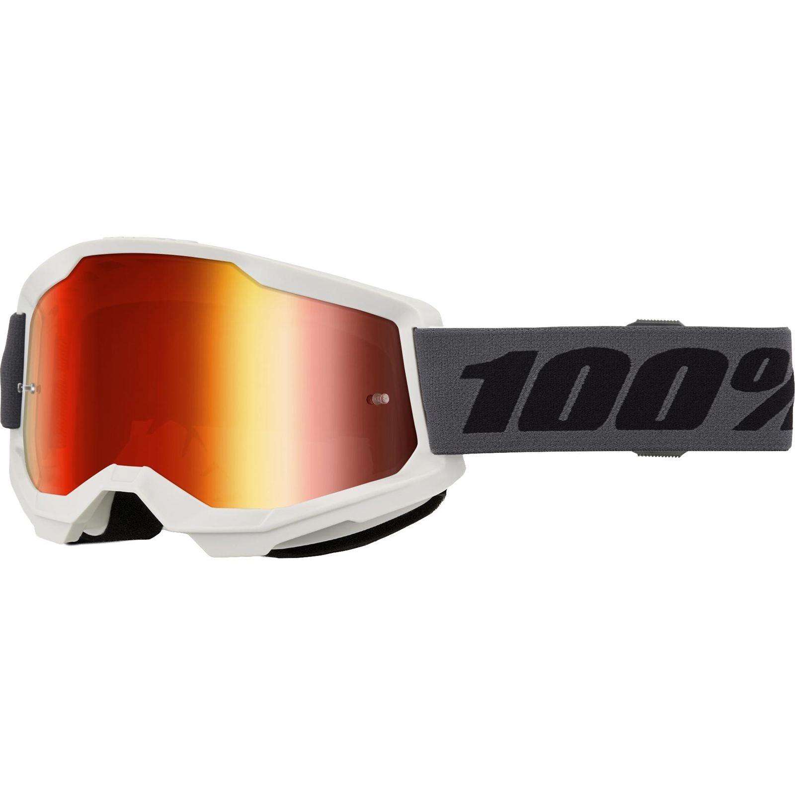 100% Strata 2 Goggles - Grey Red - Mirror Lens [MPN: 50028-10026]_2083120
