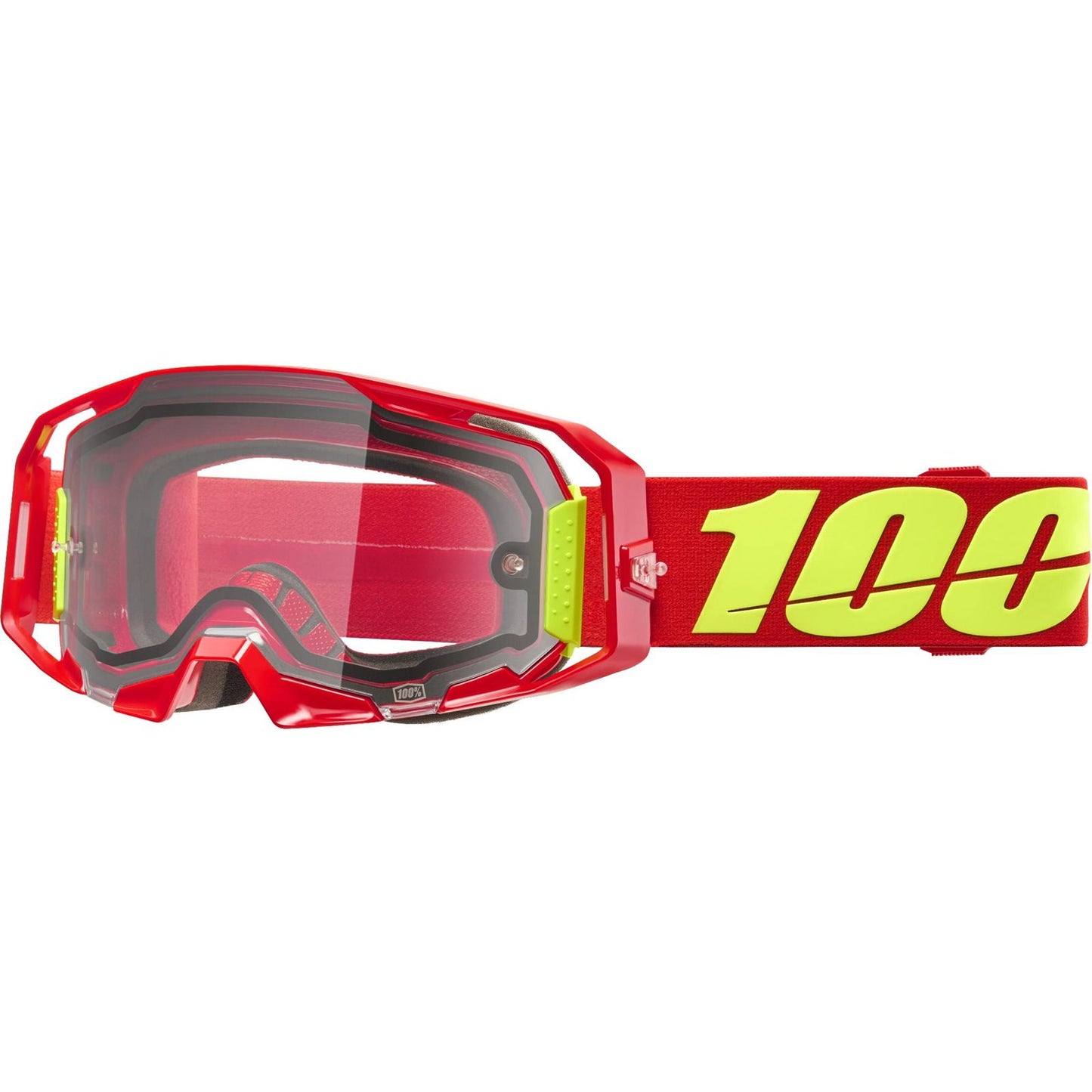 100% Armatic Enduro Moto Dual Pane Goggles - Red - Clear Lens [MPN: 50070-10005]_2083134