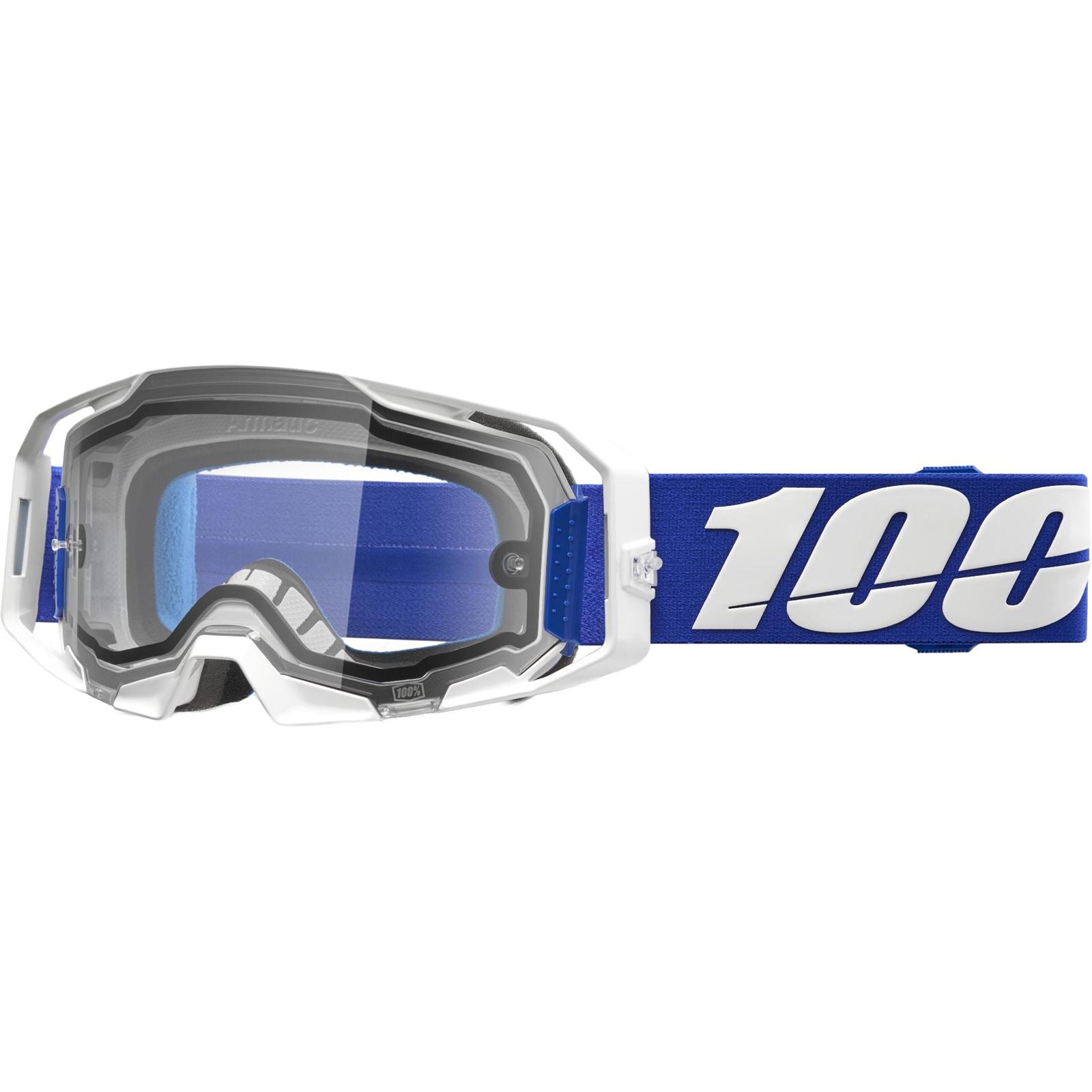 100% Armatic Enduro Moto Dual Pane Goggles - Blue - Clear Lens [MPN: 50070-10002]_2083169